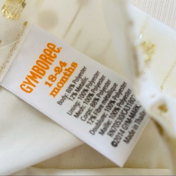 Gymboree Girls Dress Holiday Dressy Sparkly Dot Ruffle Sleeveless 18 - 24 Months - Picture 2 of 2